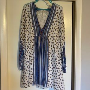 Free People Medium long sleeve mini dress